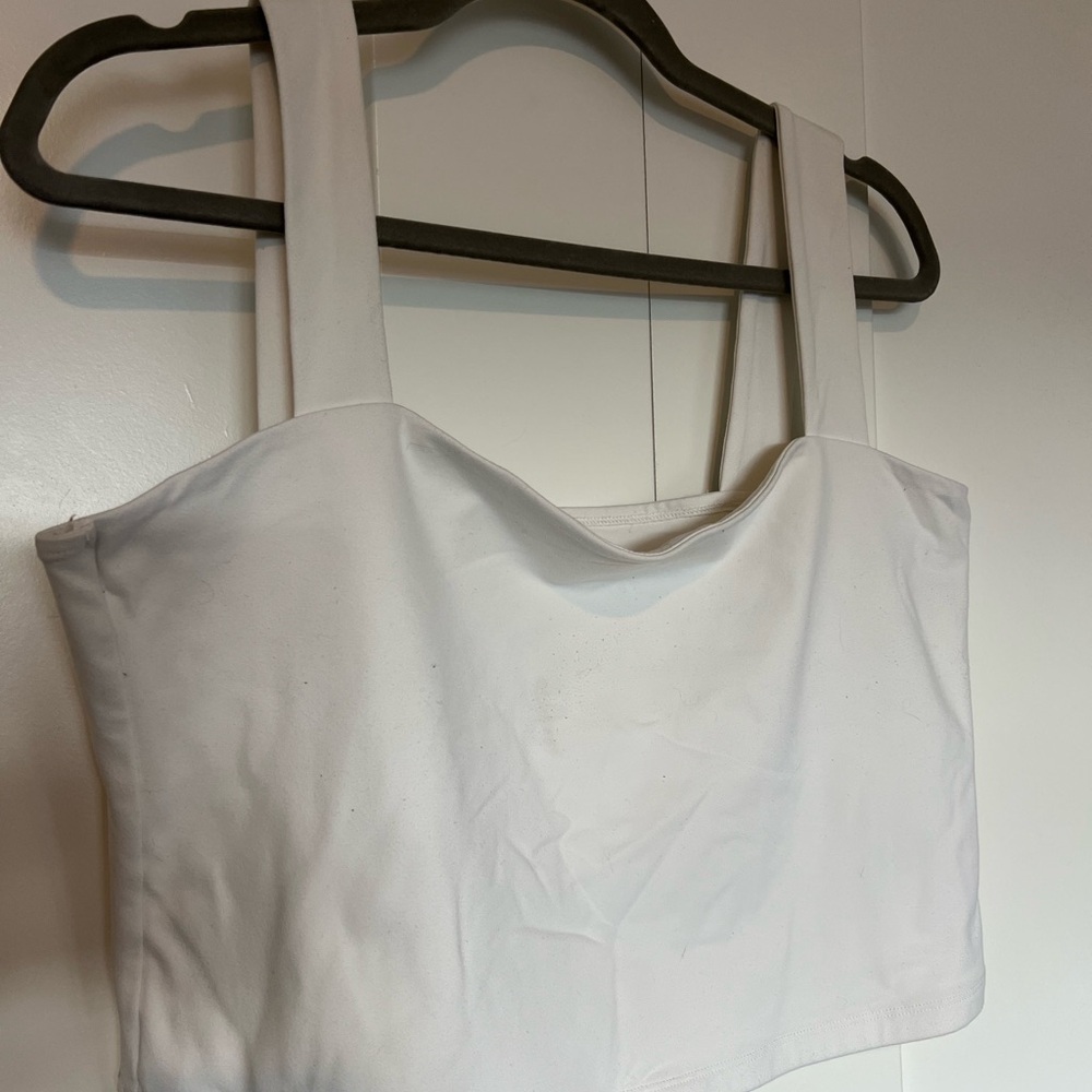 Abercrombie & Fitch Soft White Tank Top